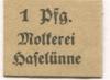 Haselünne - Molkerei - -- - 1 Pfennig 