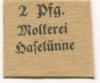 Haselünne - Molkerei - -- - 2 Pfennig 