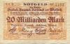 Hausach - Stadt - 1.11.1923 - 20 Milliarden Mark 