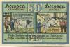 Heeßen - Gemeinde -  1.1.1921 -  1.4.1921 - 50 Pfennig 