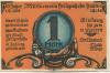 Heiligenhafen - Militärverein - 1.3.1922 - 18.4.1922 - 1 Mark