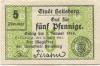 Heilsberg (heute: PL-Lidzbark Warminski) - Stadt - 2.4.1917 - 1.1.1918 - 5 Pfennig