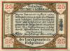 Helgoland - Spar- und Leihkasse - Oktober 1919 - 25 Pfennig