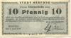 Herford - Stadt - 1.6.1917 - 10 Pfennig 