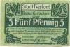 Herford - Stadt - 4.3.1920 - 5 Pfennig 