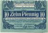 Herford - Stadt - 4.3.1920 - 10 Pfennig 