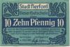 Herford - Stadt - 4.3.1920 - 10 Pfennig 