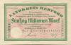 Herford - Kreissparkasse - 3.10.1923 - 50 Millionen Mark 