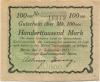 Herne - Vereinigte Kaufmannschaft - 1.9.1923 - 100000 Mark