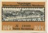 Heroldsberg - Vereinigte Klosettpapier-Fabriken Nürnberg, Betrieb Heroldsberg - -- - 10 Pfennig