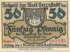 Herrnstadt (heute: PL-Wasosz) - Stadt - -- - 50 Pfennig 