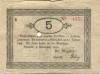 Hersfeld - Stadt - 4.11.1918 - 31.1.1919 - 5 Mark 