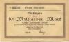 Hersfeld - Stadt - 23.10.1923 -10 Milliarden Mark 