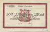 Hersfeld - Stadt - 23.10.1923 -500 Milliarden Mark 