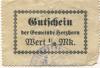 Herzhorn - Gemeinde - -- 1/2 Mark 