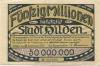 Hilden - Stadt - 28.9.1923 - 50 Millionen Mark 