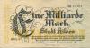 Hilden - Stadt - 28.9.1923 - 1.4.1924 - 1 Milliarde Mark 