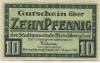Hirschberg - Stadt - 1.8.1919 - 10 Pfennig 