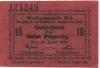Hof - Stadt - 10.4.1917 - 10 Pfennig 