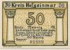 Hofgeismar - Kreis - -- - 50 Pfennig 