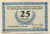 Hohenwestedt - Kirchspiel - 3.7.1921 - 25 Pfennig 