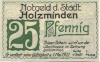 Holzminden - Stadt - - 1.5.1922 - 25 Pfennig 