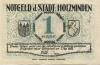 Holzminden - Stadt - - 1.5.1922 - 1 Mark 