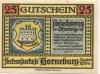 Horneburg - Sparkasse - 1.5.1921 - 25 Pfennig 