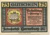 Horneburg - Sparkasse - 1.5.1921 - 75 Pfennig 