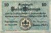 Hoyerswerda - Stadt - 10.6.1917 - 31.12.1920 - 10 Pfennig