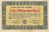 Hüfingen - Stadt - 31.10.1923 - 10 Milliarden Mark 