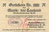 Hüsten (heute: Arnsberg) - Gelsenkirchener Bergwerks AG, Abteilung Hüsten, Weiß- und Feinblech-Walzwerke - 7.8.1923 - 15.8.1923 - 500000 Mark