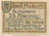 Husum - Stadt - -- - 25 Pfennig 