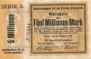 Idar (heuter: Idar-Oberstein) - Handelskammer für die Provinz Birkenfeld - 15.8.1923 - 5 Millionen Mark