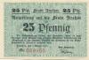 Itzehoe - Stadt - 2.8.1920 - 25 Pfennig 