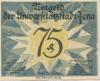 Jena - Stadt - 1.5.1921 - 75 Pfennig 