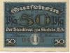 Kahla - Stadt - 1920 - 50 Pfennig 