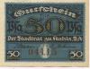 Kahla - Stadt - 1920 - 50 Pfennig 