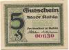 Kahla - Stadt - 1921 - 5 Pfennig 