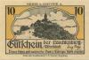 Kahla - Ohage, Georg, Leuchtenburg-Wirtschaft - 30.4.(1921) - 10 Pfennig 