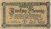 Kamen - Stadt - 19.11.1918 - 50 Pfennig 