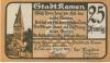 Kamen - Stadt - 1.4.1920 - 25 Pfennig 
