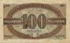 Karlsruhe - Stadt - November 1923 - 100 Milliarden Mark 