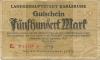 Karlsruhe - Stadt - 21.9.1922 - 500 Mark 