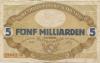 Karlsruhe - Stadt - 23.8.1923 - 5 Milliarden Mark 