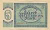 Karlsruhe - Stadt - 25.8.1923 - 5 Millionen Mark 