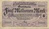 Karlsruhe - Reichsbahndirektion - 10.8.1923 - 5 Millionen Mark 