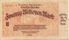 Karlsruhe - Reichsbahndirektion - 20.8.1923 - 20 Millionen Mark 
