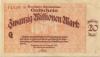 Karlsruhe - Reichsbahndirektion - 20.8.1923 - 20 Millionen Mark 