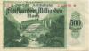 Karlsruhe - Reichsbahndirektion - 15.10.1923 - 500 Milliarden Mark 